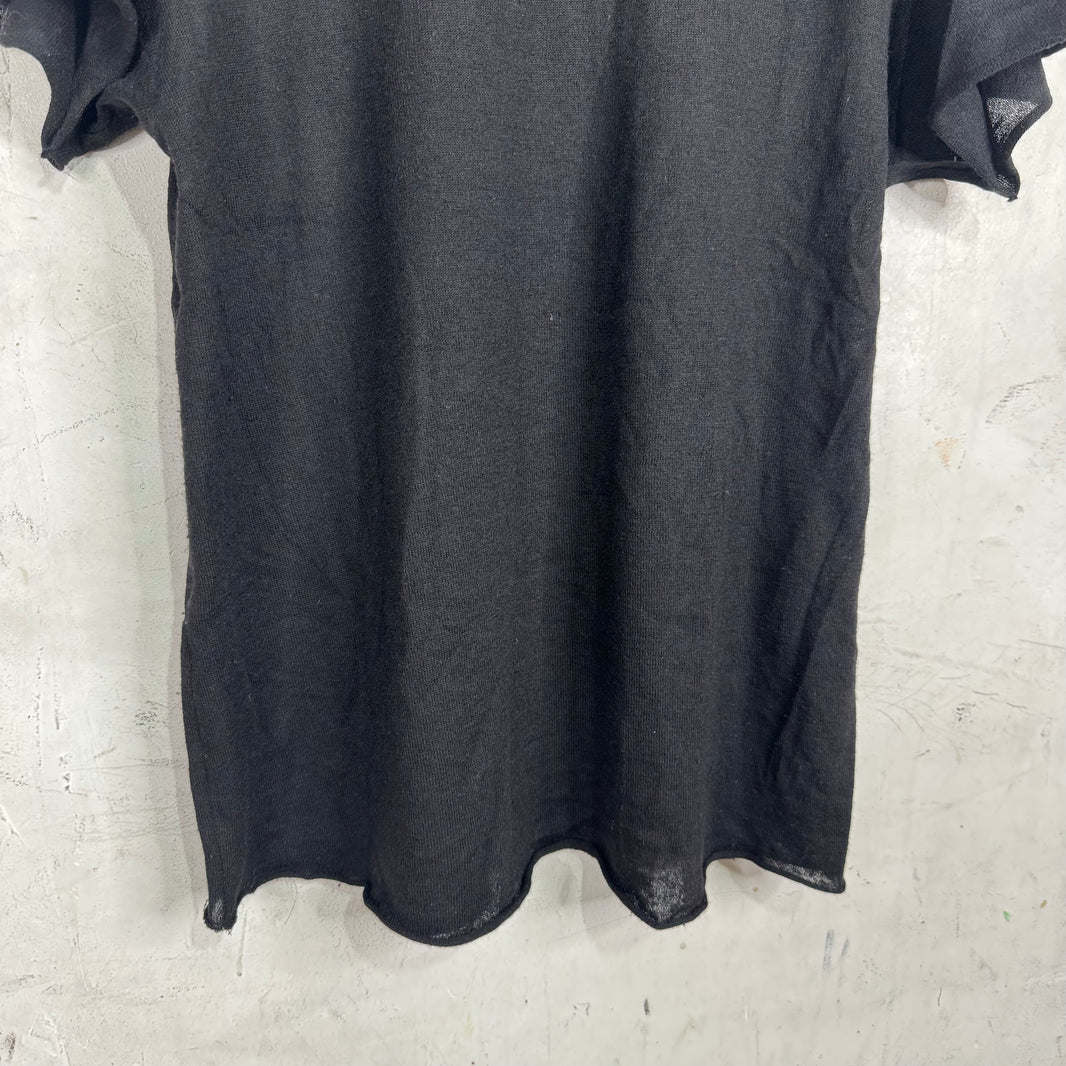 Elder Statesman Palm Tree Cashmere Knit T-Shirt