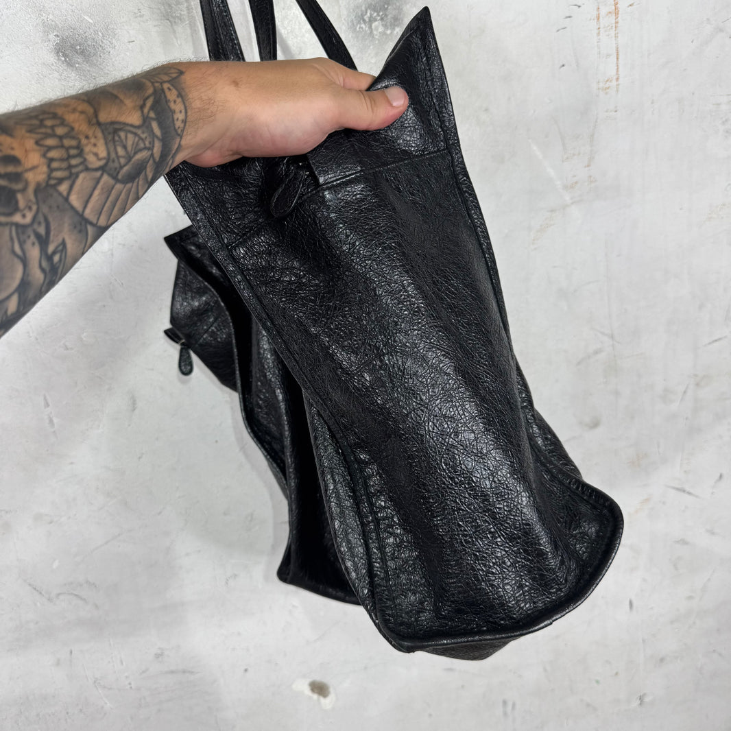 Balenciaga Black Lambskin Medium Bazar Bag