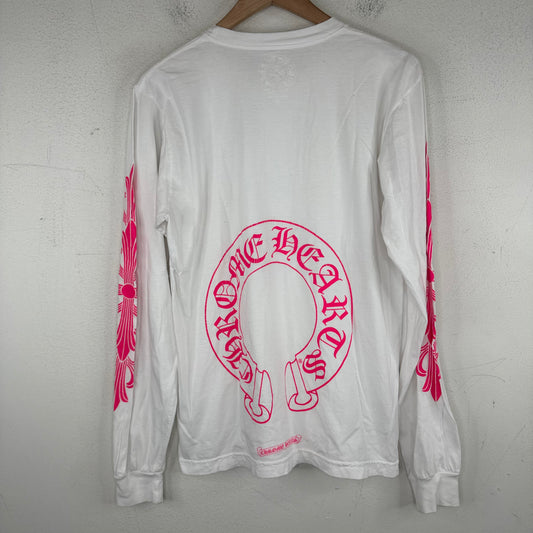 Chrome Hearts Pink Horseshoe L/S T-Shirt