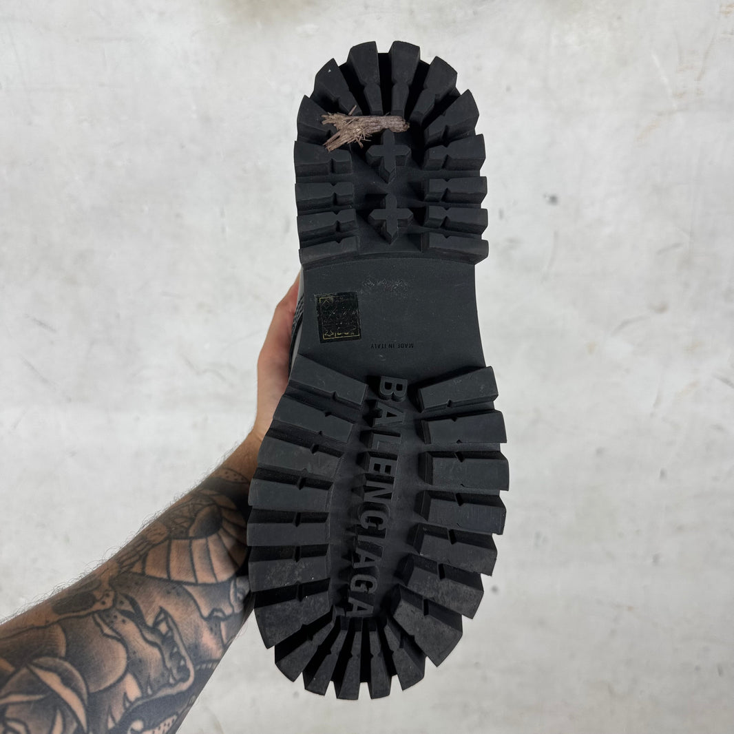 Balenciaga Leather Strike Boots