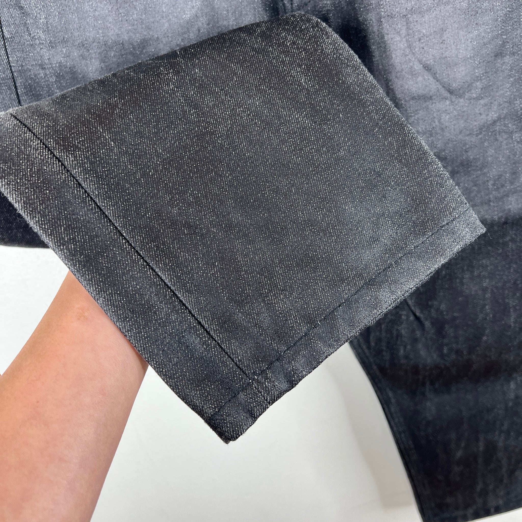 Rick Owens Glitter Coated Denim 3/4 Jeans