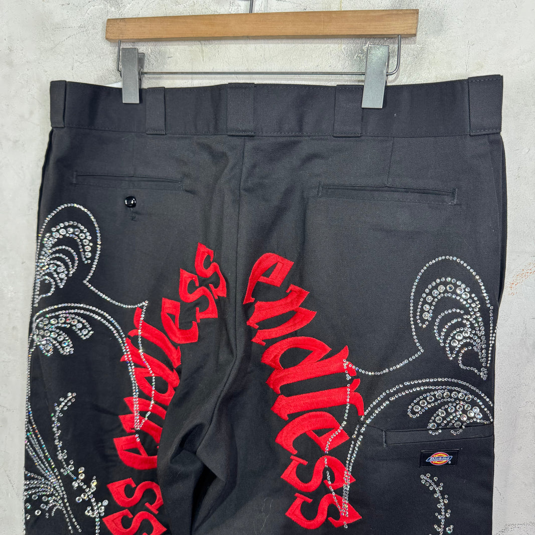 Endless Denim Sample Dickies Rhinestone Work Pants