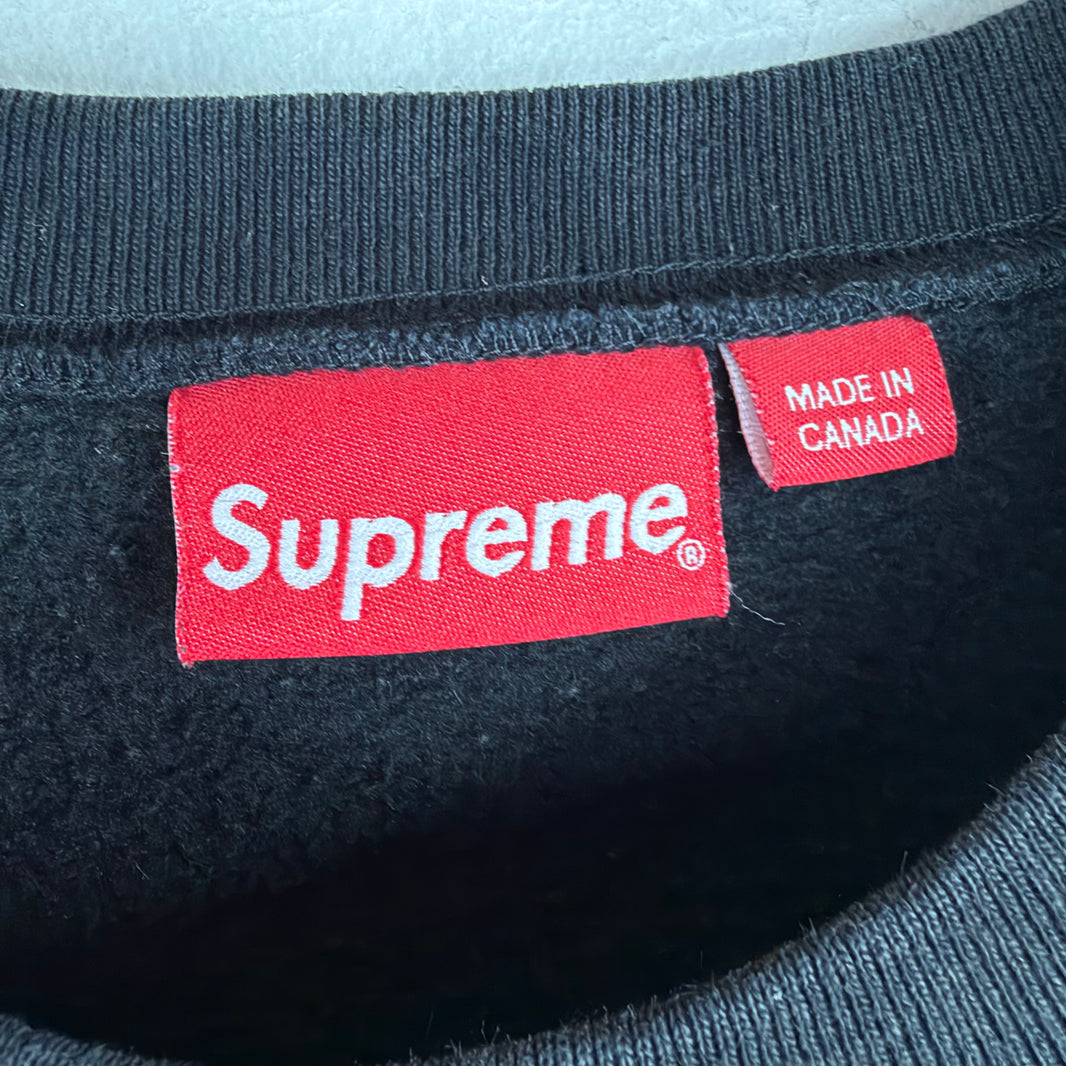 Supreme Black/Red Box Logo Crewneck