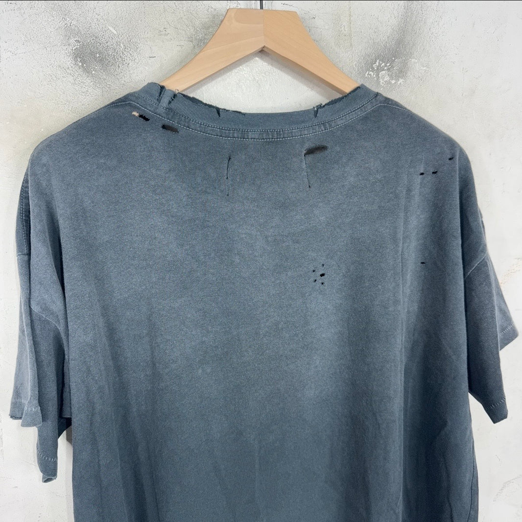 Paly Faded Black Ghost Pocket Logo T-Shirt
