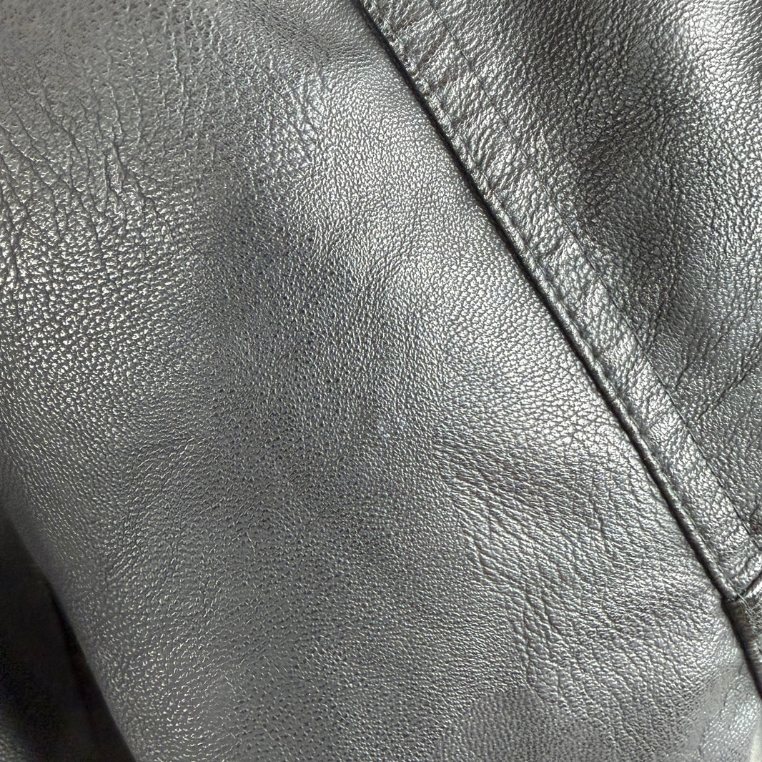 Entire Studios Hooded Faux Leather Bomber Jacket