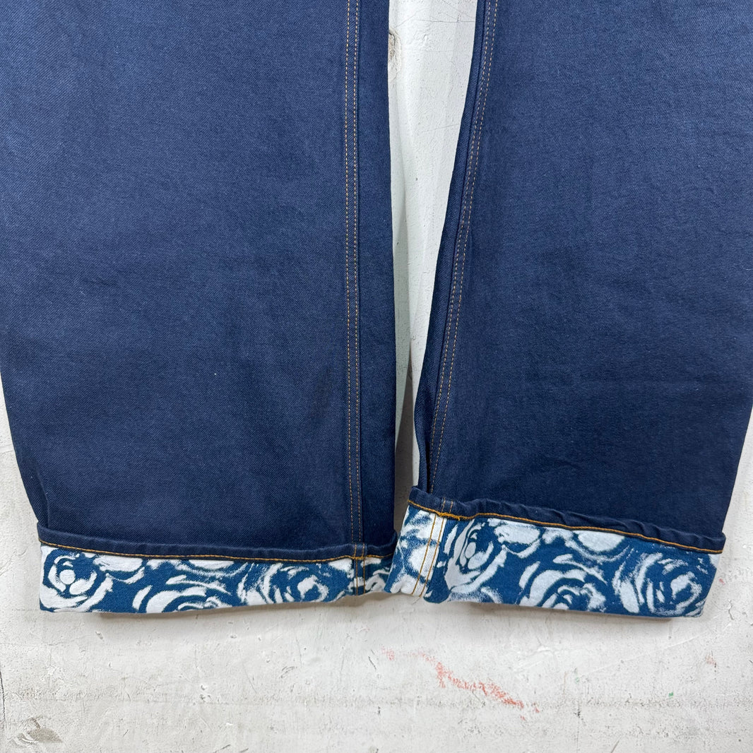 Burberry Dark Wash Knee Twist Jeans