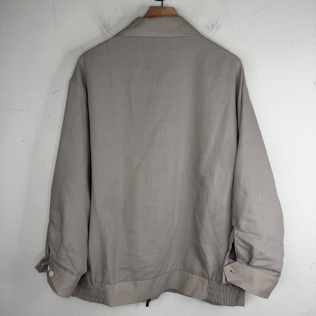 Needles Chainstitch Logo Gray Zip Jacket