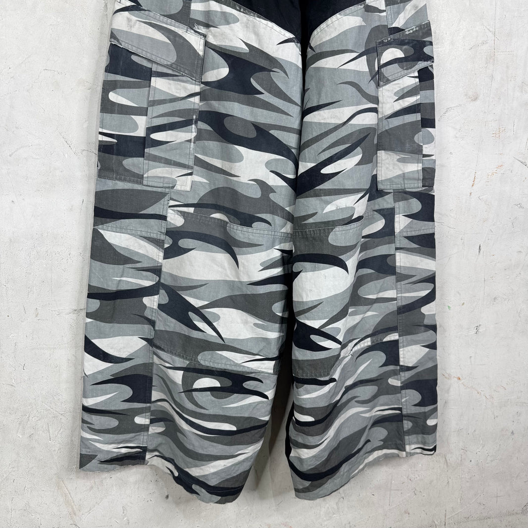 Balenciaga 2025 Panelled Camo Track Pants