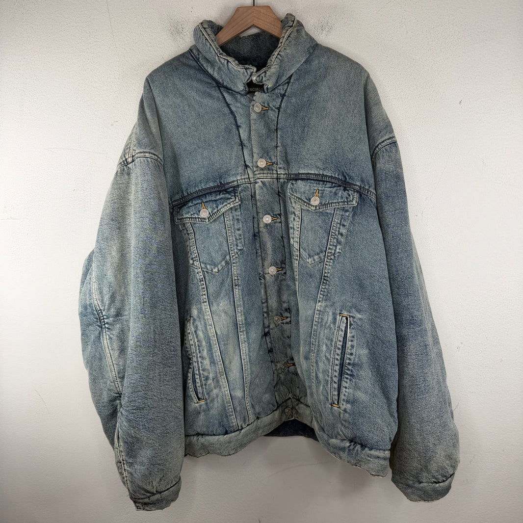 Balenciaga Denim Puffer Jacket