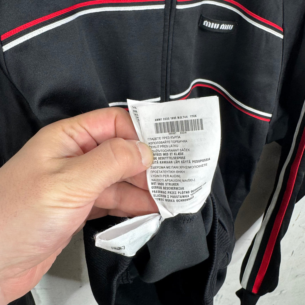 Miu Miu Ruffled Collar Track Jacket