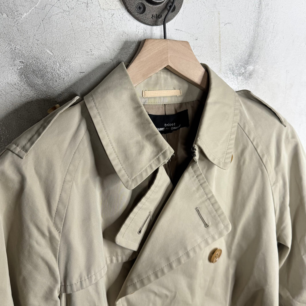 CDG Tricot Short Trench Coat