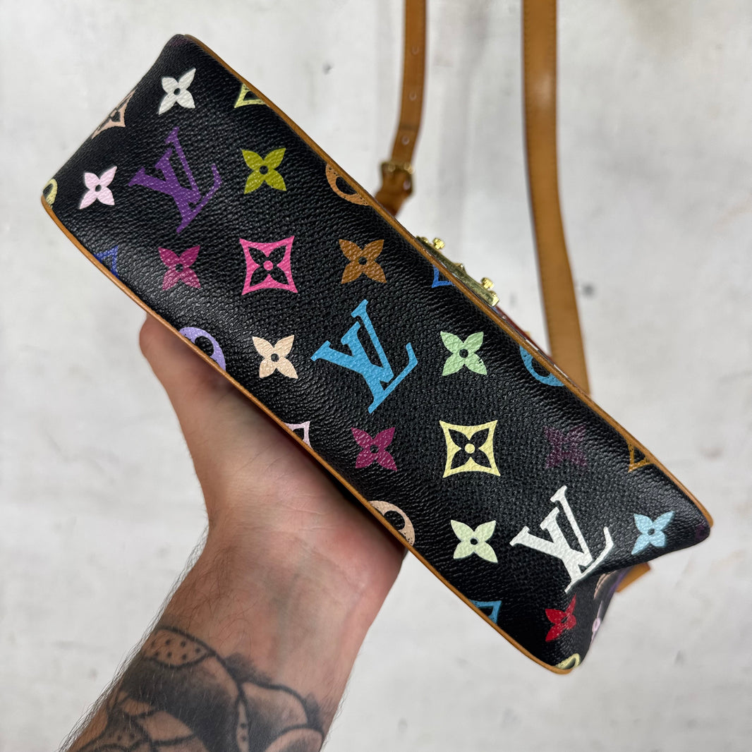 Louis Vuitton Black Murakami Messenger Bag