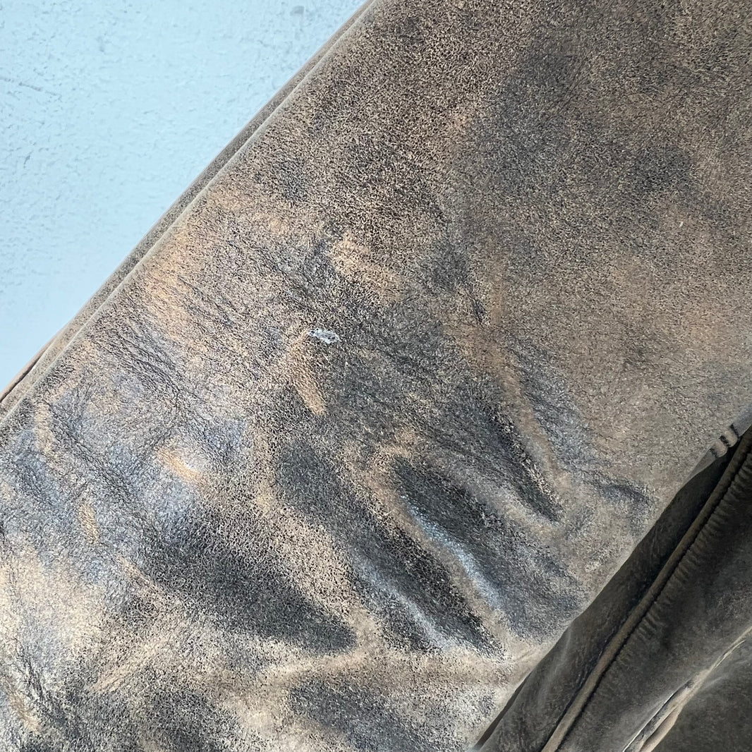 RRL Distressed Moto Leather Cowhide Jacket