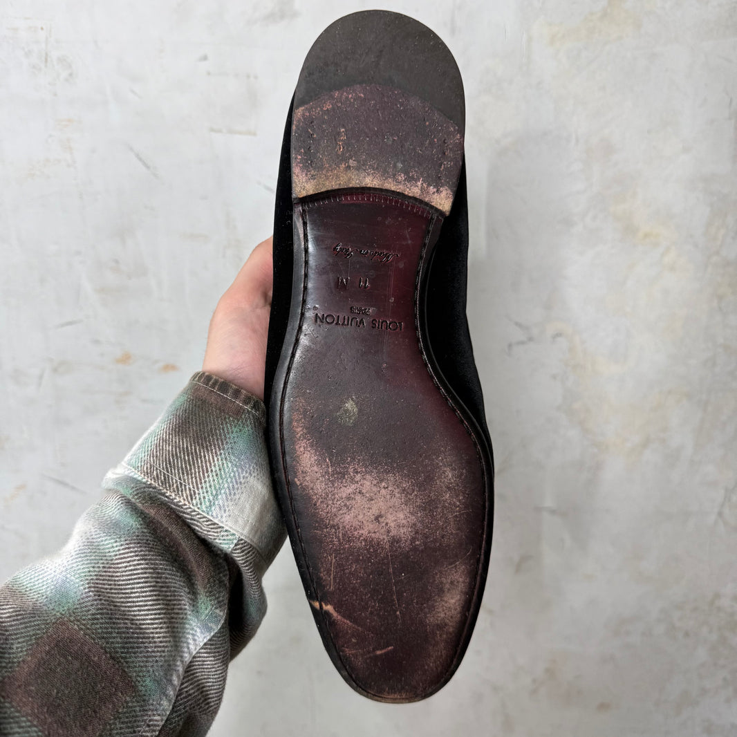 Louis Vuitton Aftershow Velvet Slippers