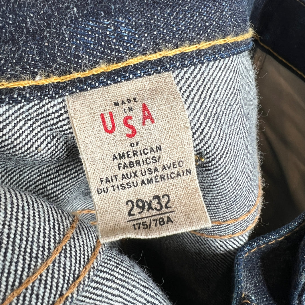 RRL Slim Fit Dark Blue Denim Jeans