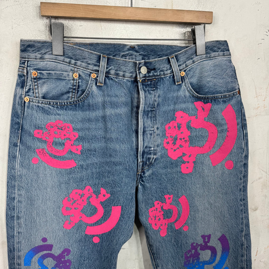 Levi's x Denim Tears x Bstroy Blue Jeans