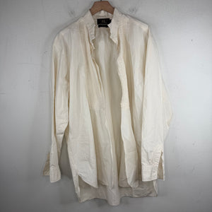 RRL White Accordion L/S Kimono Shirt