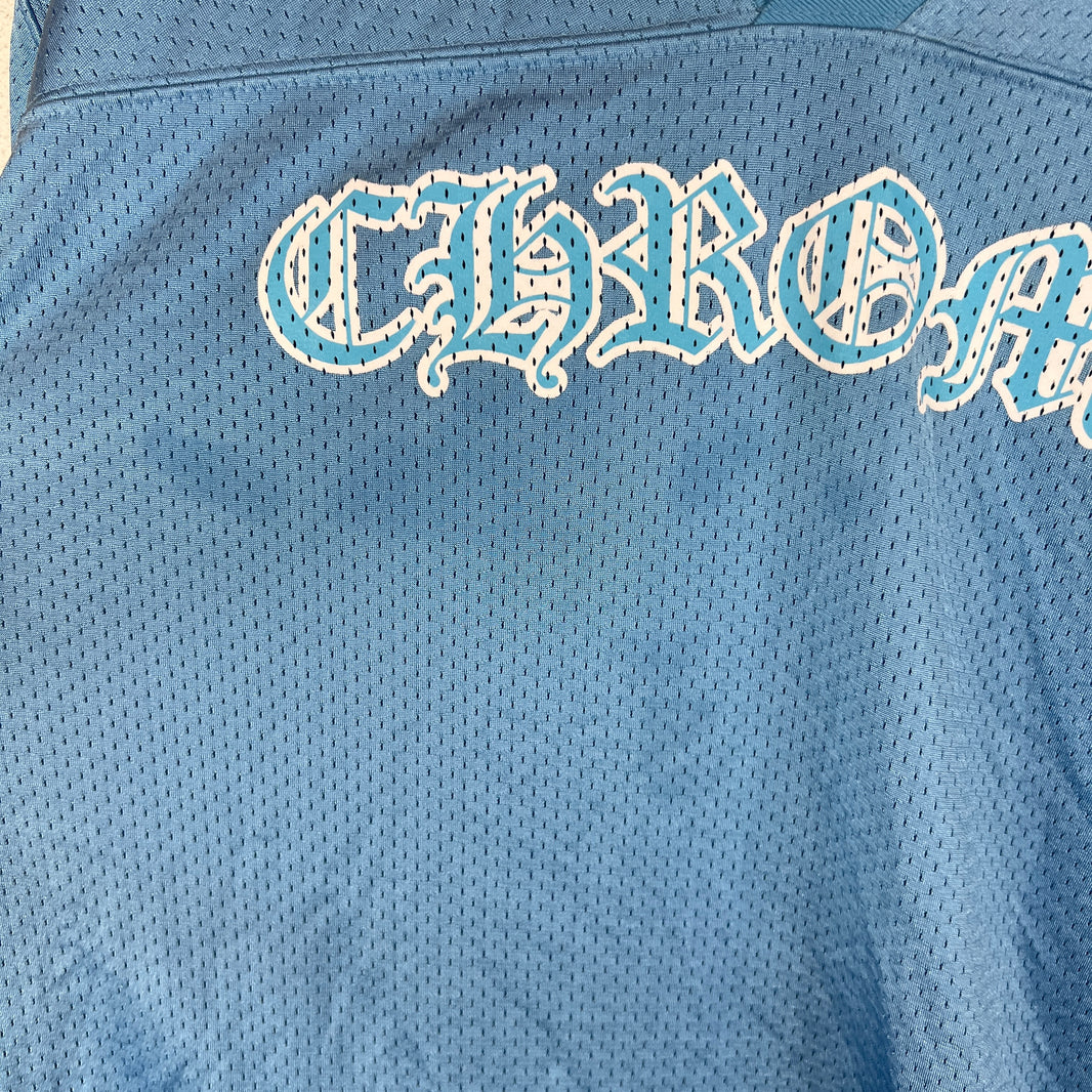 Chrome Hearts Blue Sports Warm-Up Jersey