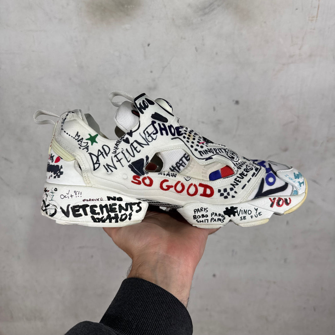 Vetements x Reebok Graffiti Pumps