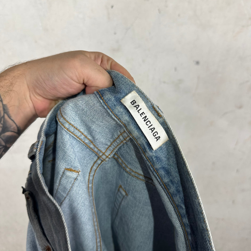 Balenciaga Lightwash Slim Straight Jeans