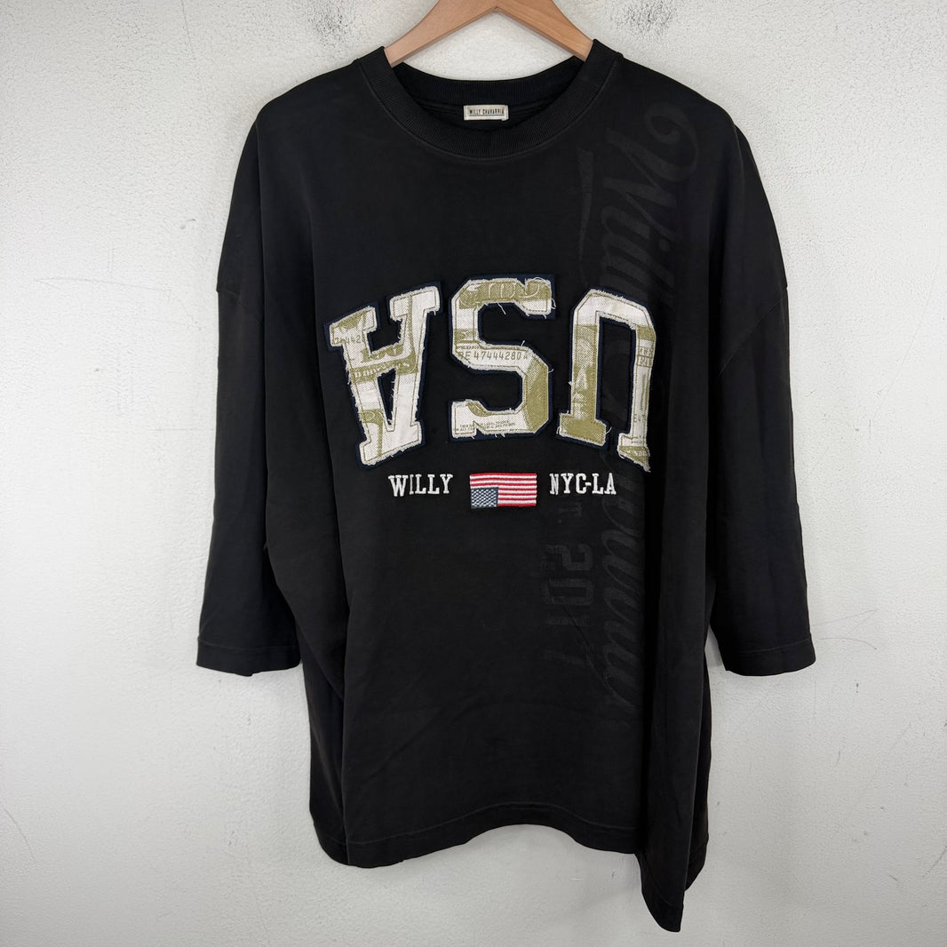 Willy Chavarria USA Patchwork L/S T-Shirt