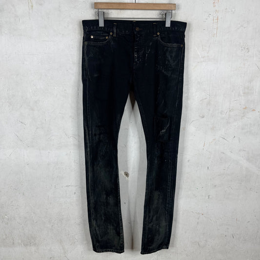 Saint Laurent D02 Oil Spill Jeans