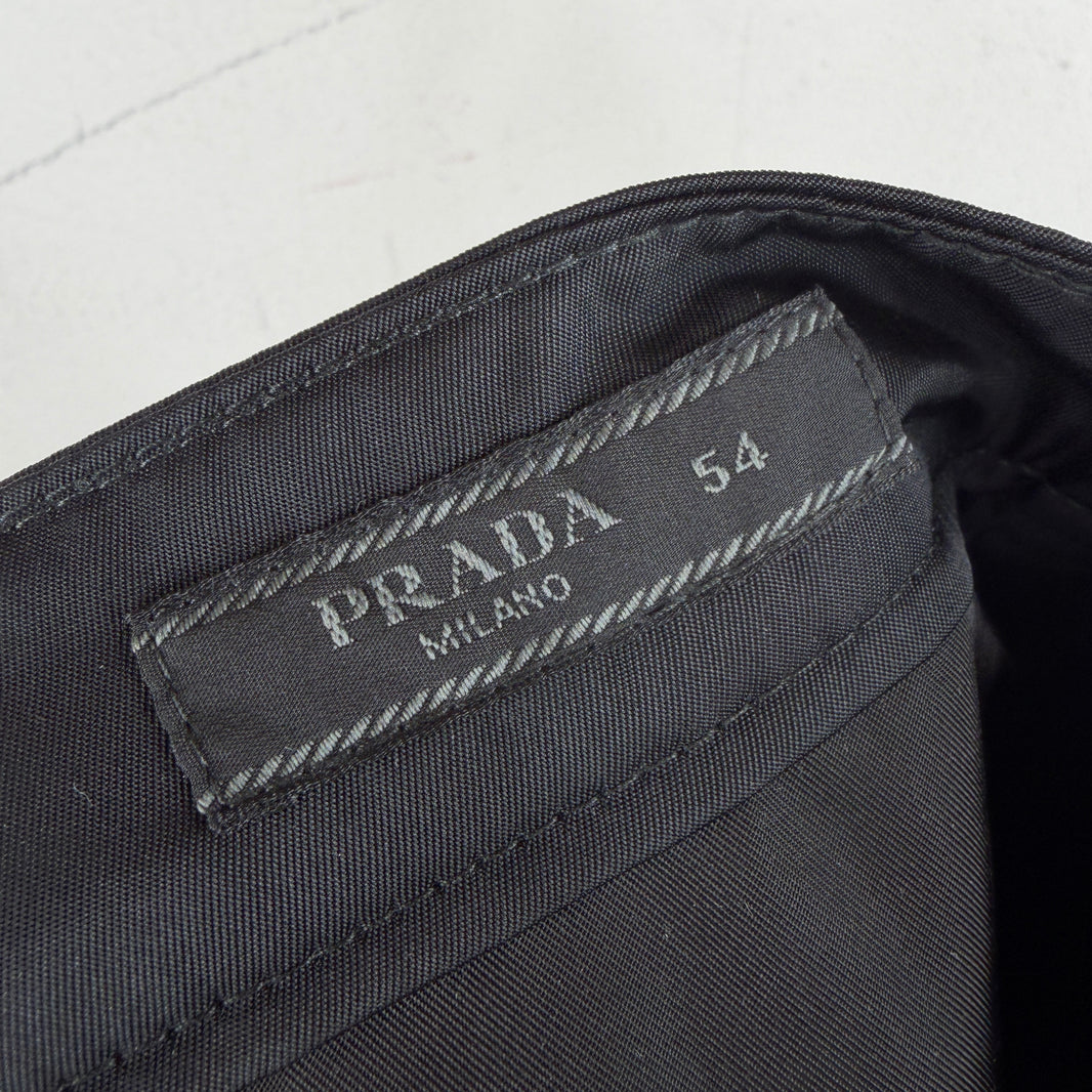 Prada Badge Buckle Nylon Cargo Pants