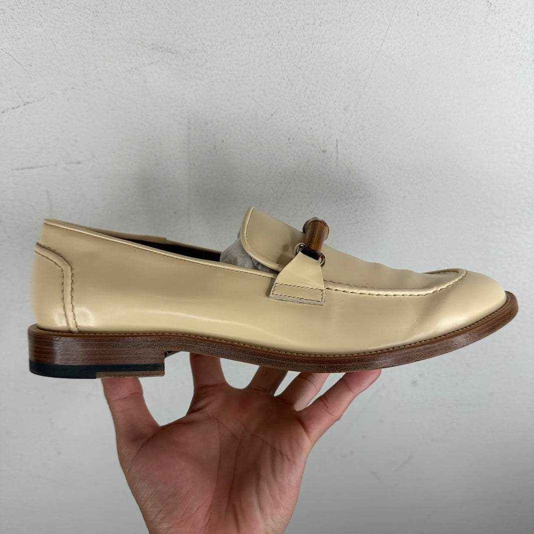 Casablanca White Bamboo Loafers
