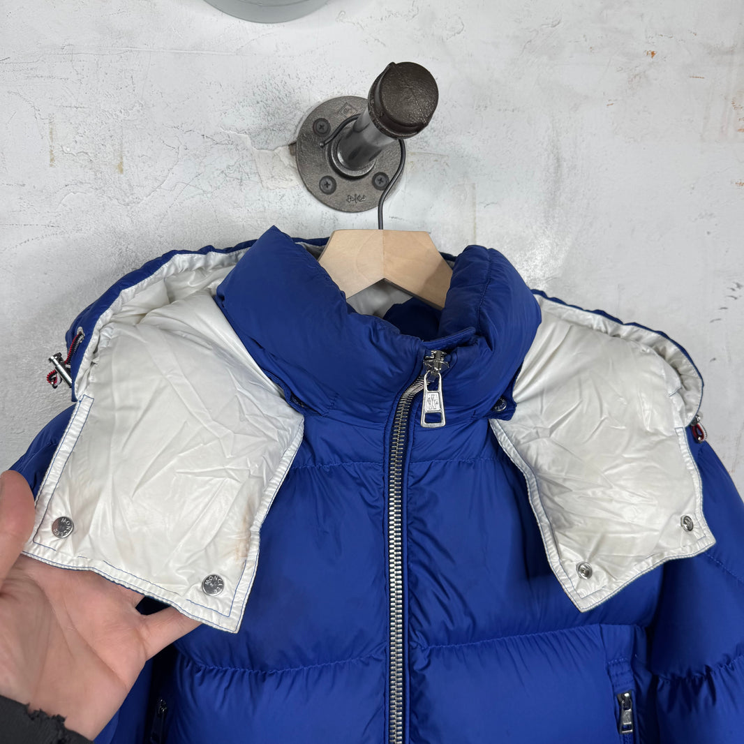 Moncler Blue Two Toned Porier Giubbotto Jacket