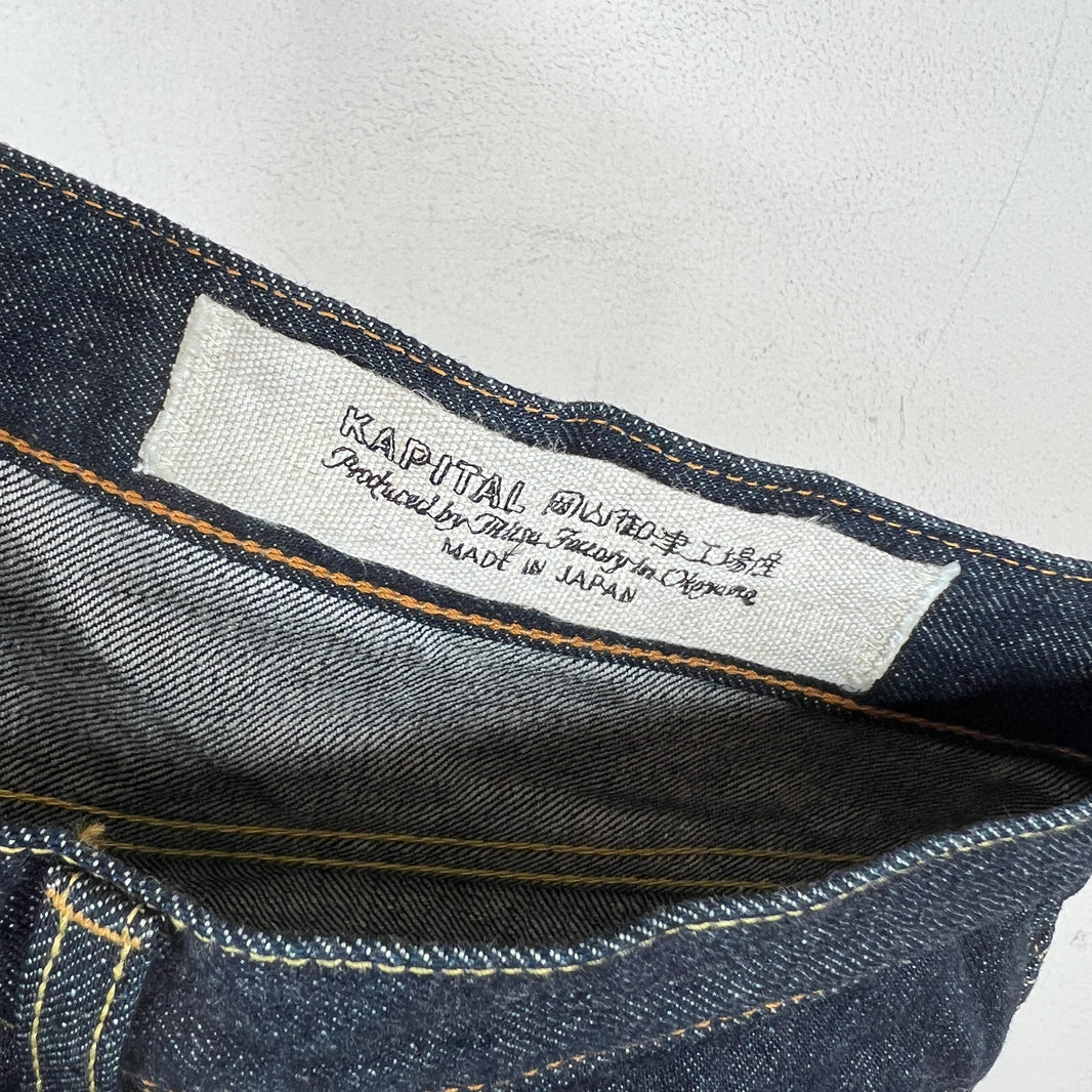 Kapital Blue Flared Denim Jeans