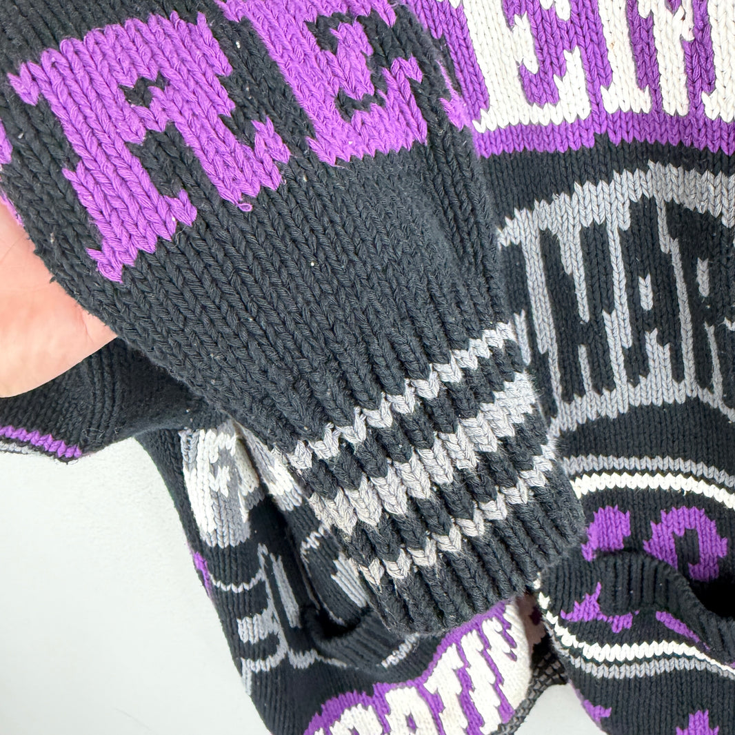 Supreme Hysteric Glamour Black Cowichan Zip Up Sweater