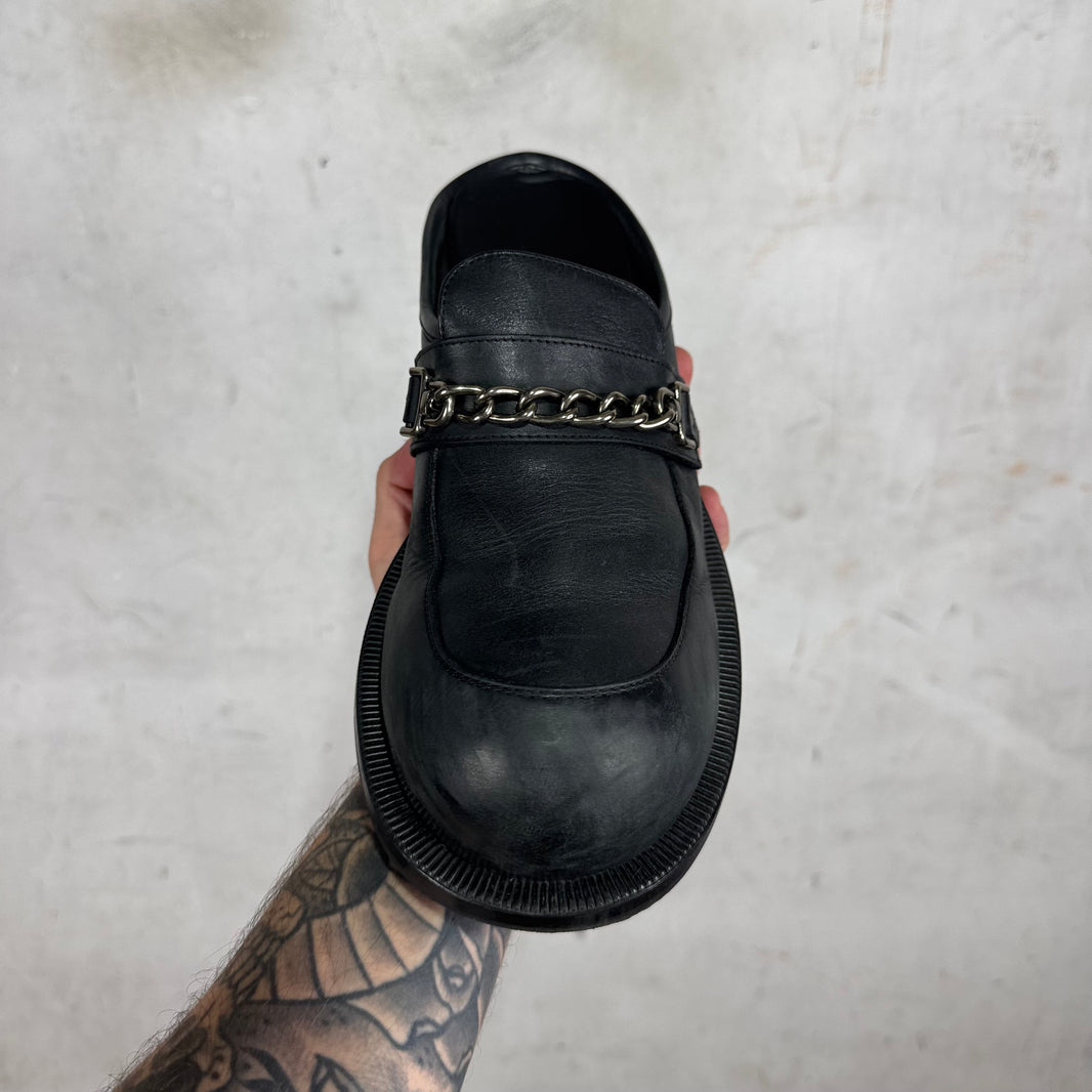 Martine Rose Bulb Toe Chain Loafer Mules