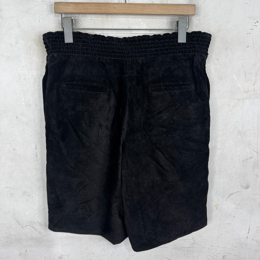 Givenchy Tisci Lambskin Drawstring Shorts