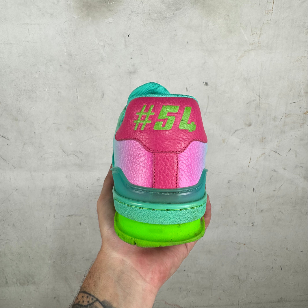 Louis Vuitton Gradient Green Trainers