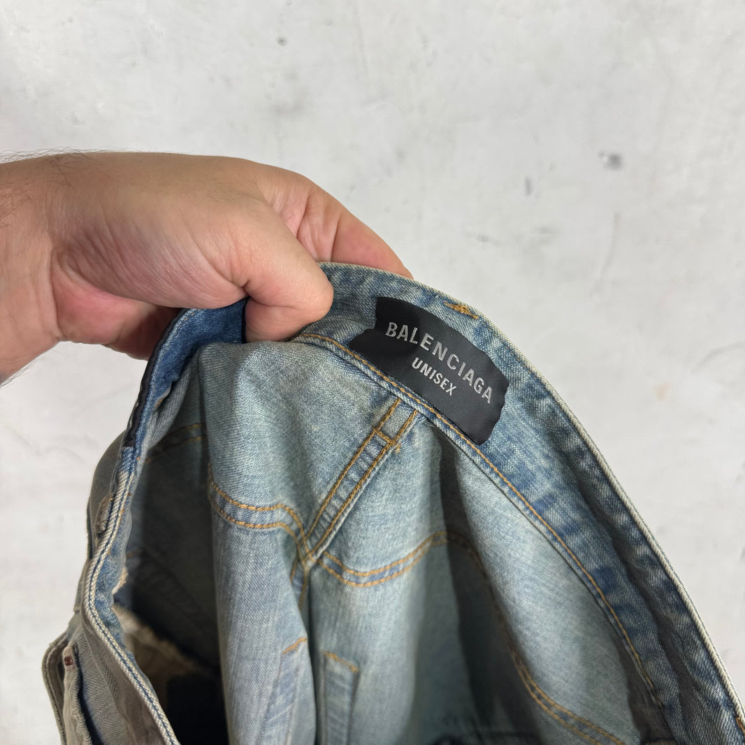 Balenciaga Lightwash Baggy Jeans