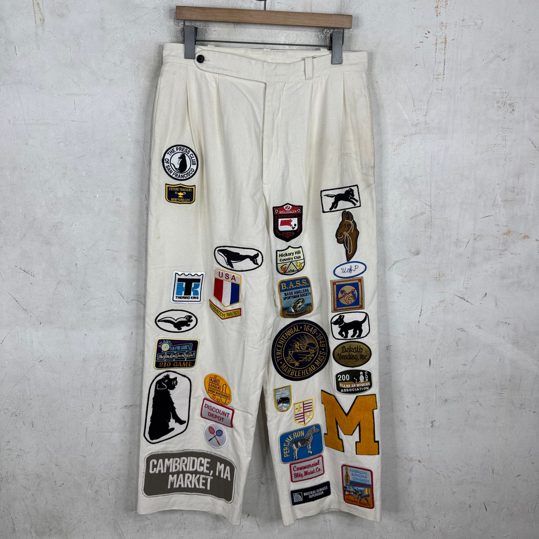 Bode Cambridge Patch Trousers