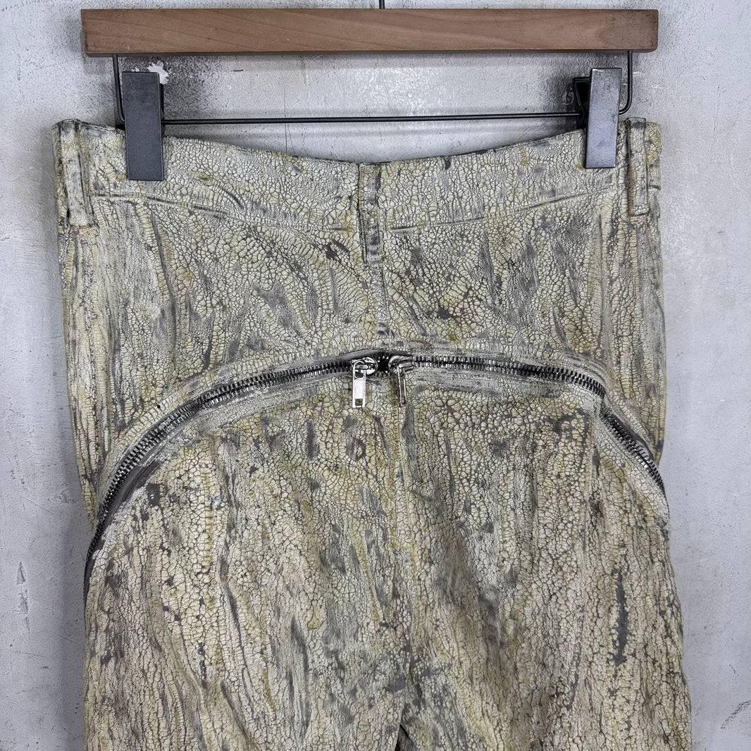 Rick Owens Painted Banana Bolan Jeans