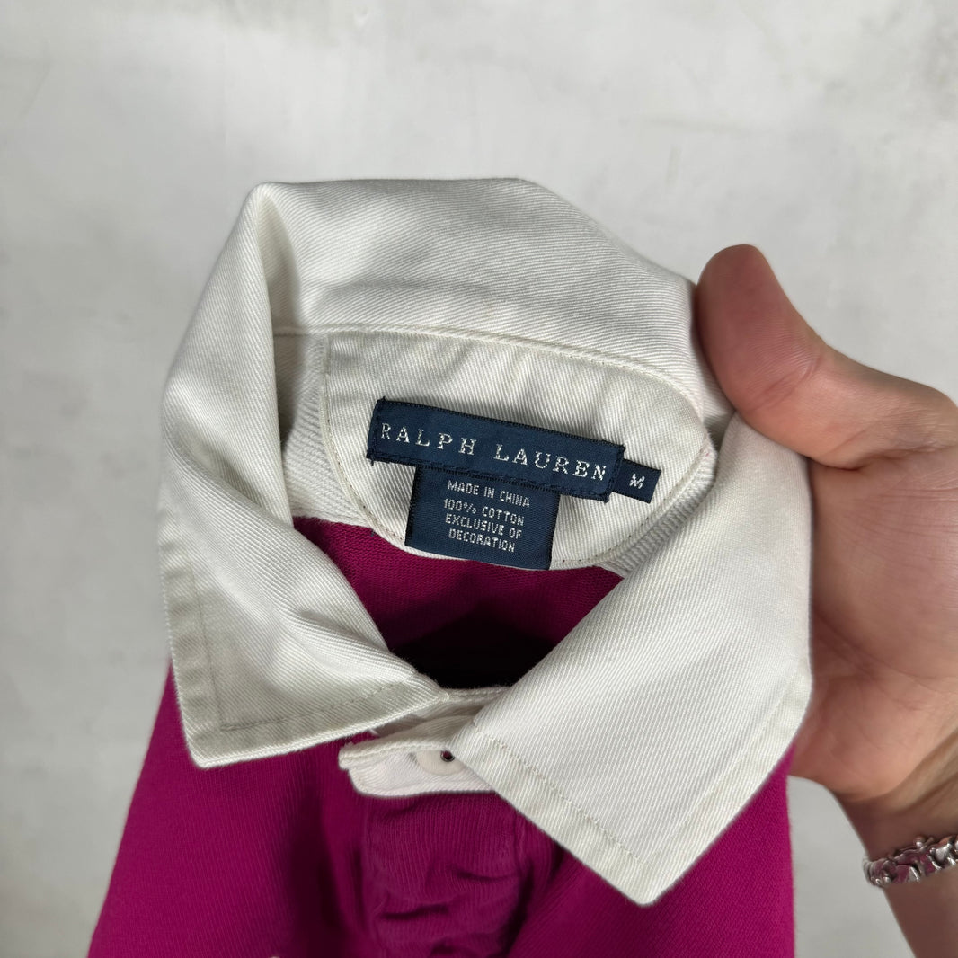 Ralph Lauren Magenta Pocket Crested Rugby