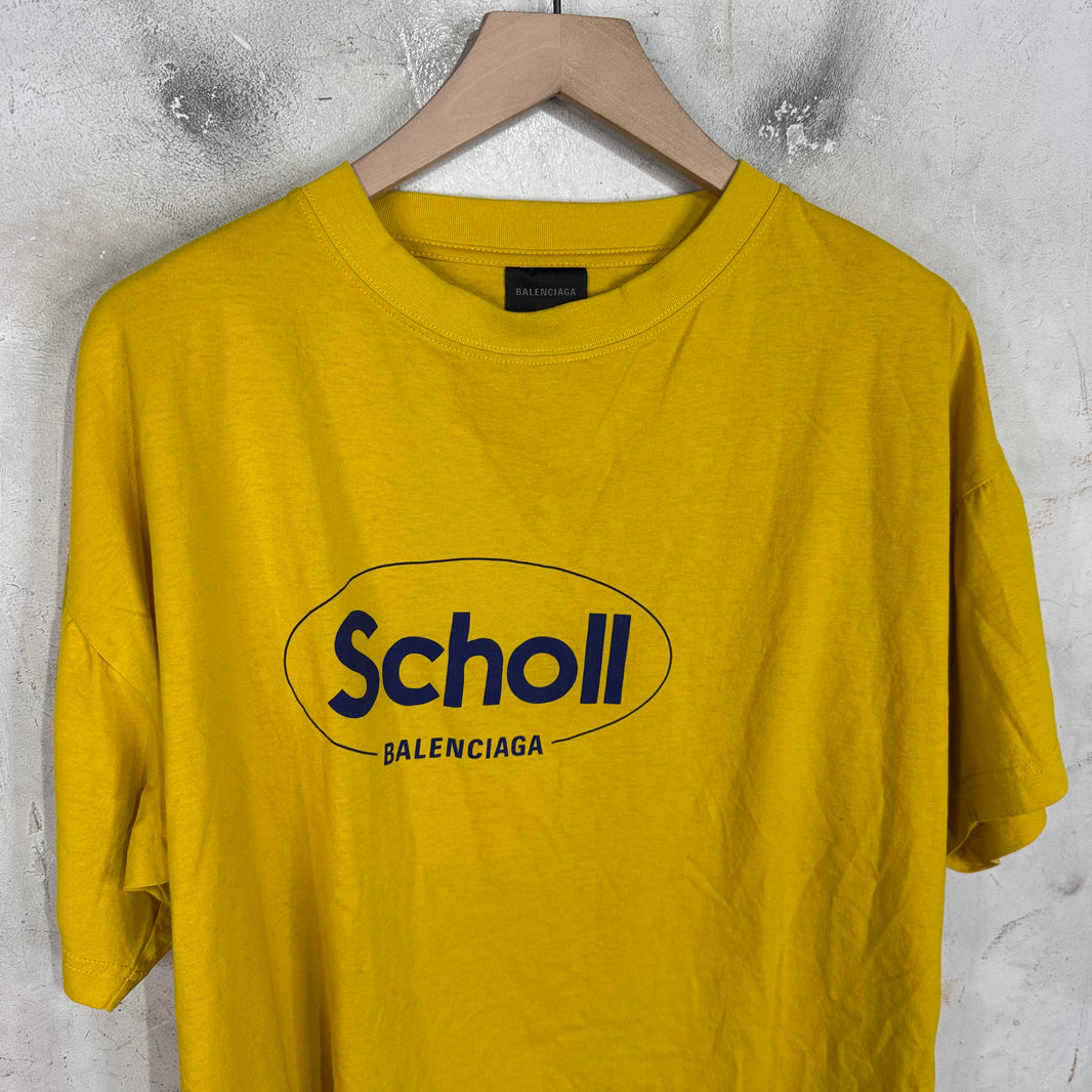 Balenciaga Yellow Scholl T-Shirt