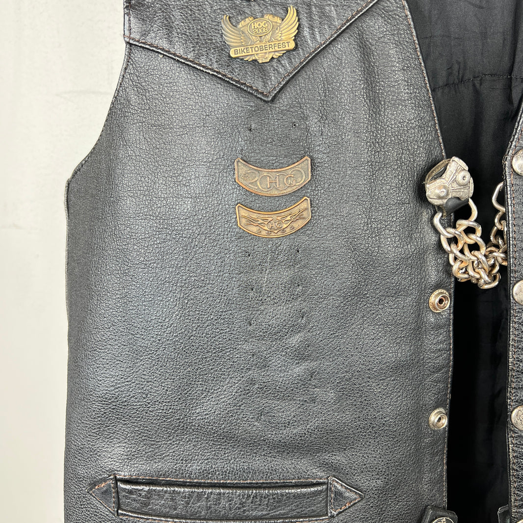 Vintage Harley Davidson Biker Vest