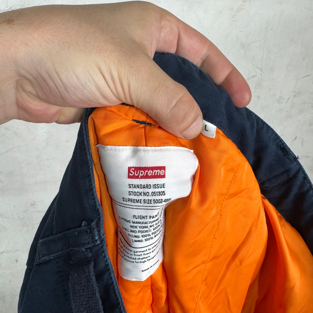 Supreme Navy Padded Flight Pants