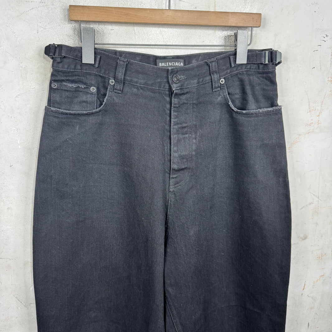 Balenciaga Black Baggy Skater Jeans