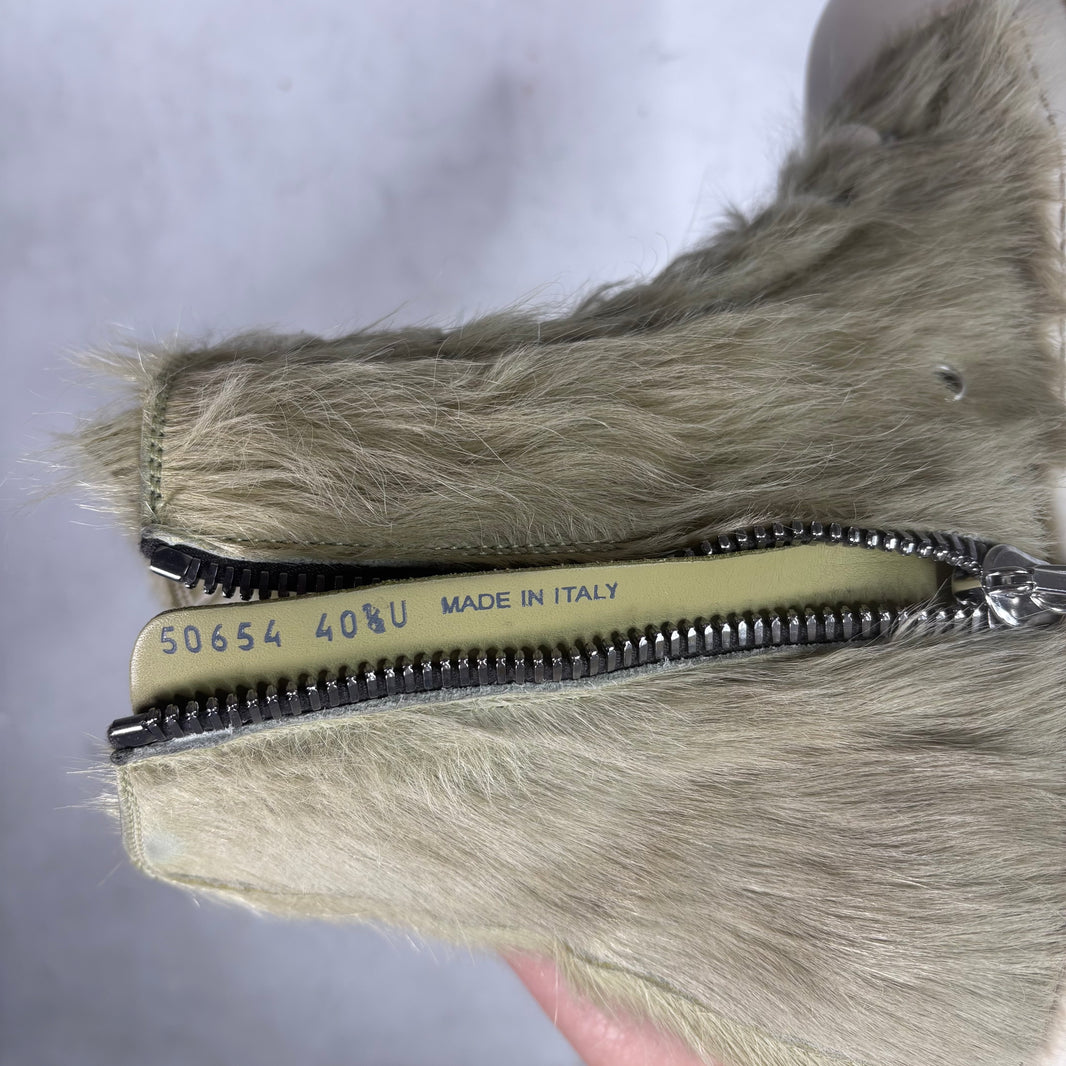 Rick Owens Green Fur Ramones