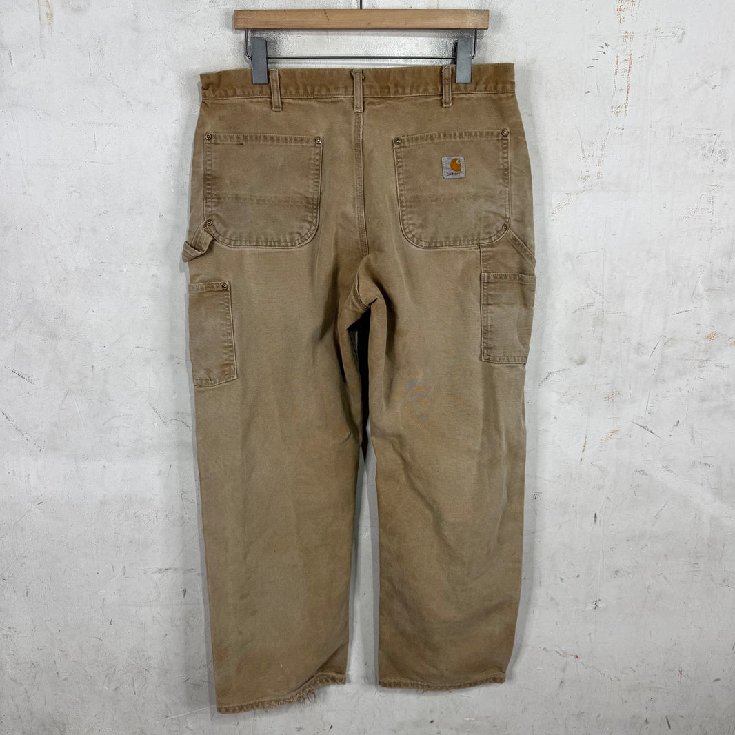 Vintage Carhartt Faded Khaki Double Knees