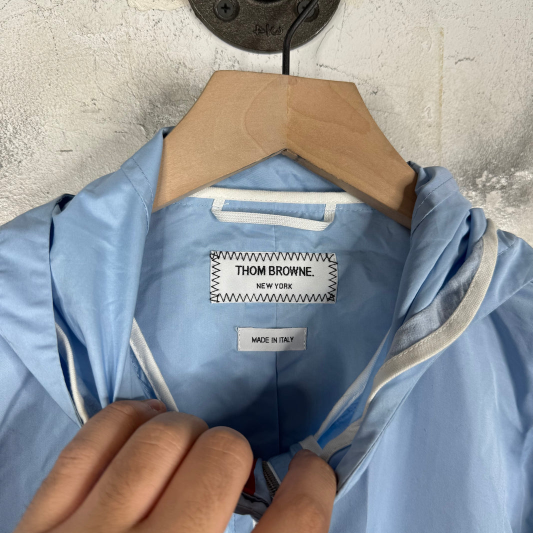 Thom Browne Blue Packable Track Jacket
