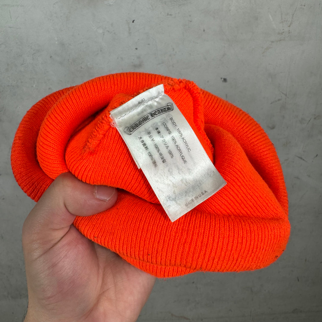 Chrome Hearts Orange Logo Beanie