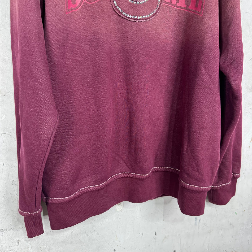 Supreme x True Religion Maroon Zip Hoodie