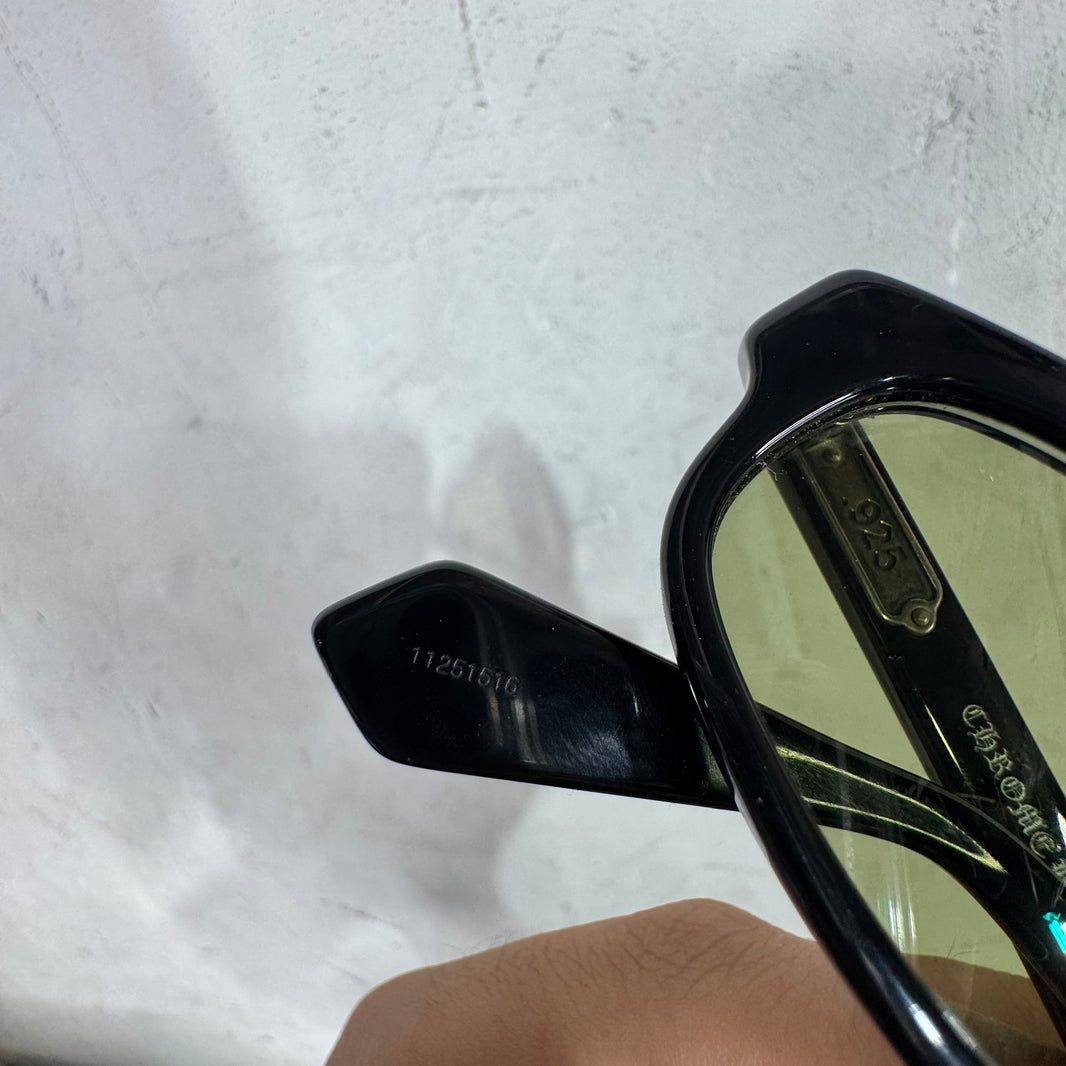 Chrome Hearts Glossy Black 50 Lowrider Sunglasses