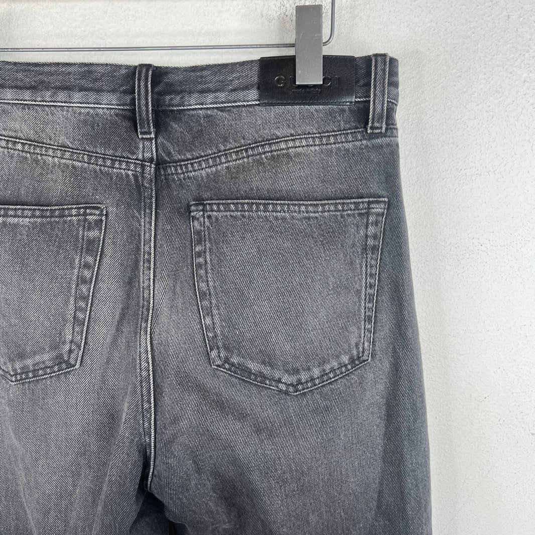 Gucci Sample Black Horsebit Jeans