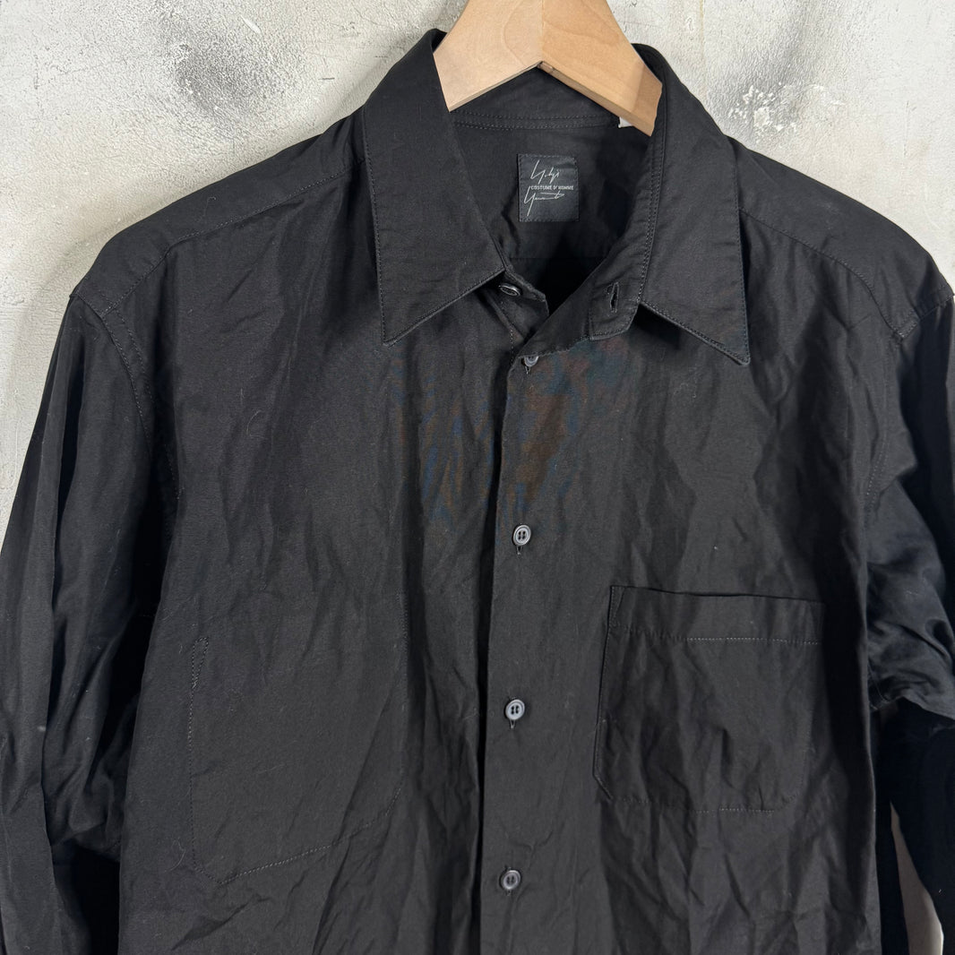 Yohji Yamamoto Internal/External Pocket LS Button Up Shirt